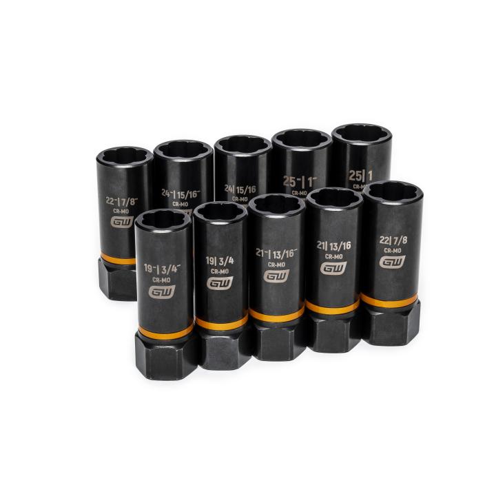 Image of 10 Pc. 1/2" Drive Bolt Biter™ Deep Extraction Socket Set - GW