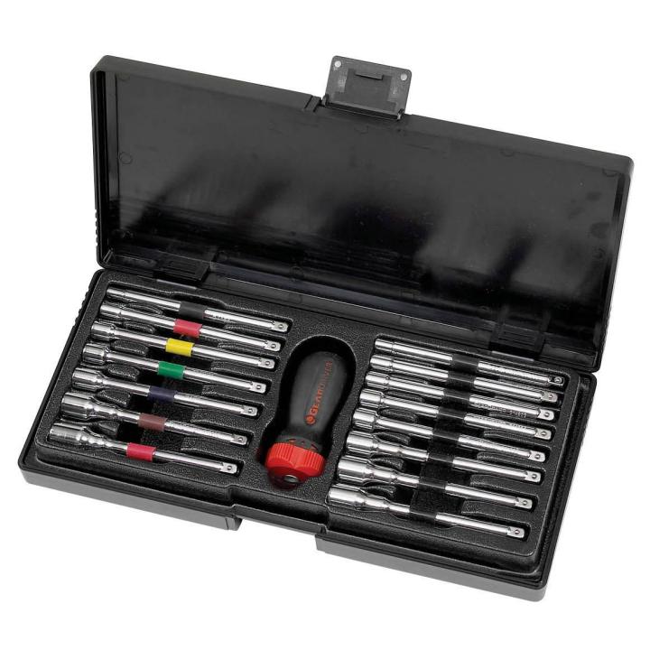 Image of 16 Pc. Metric/SAE Ratcheting Nutdriver Set - GW