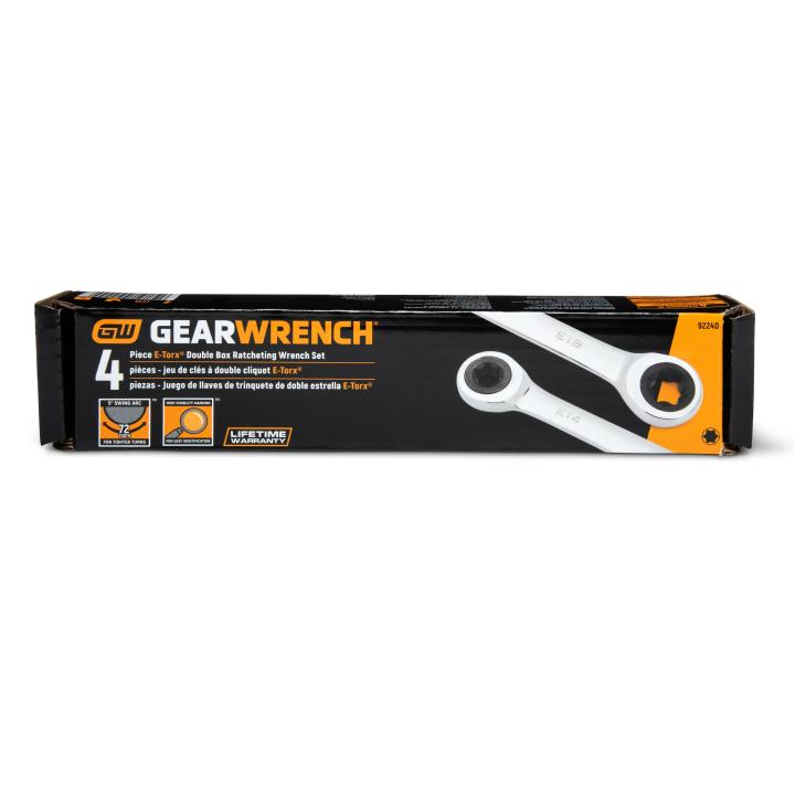 Image of 4 Pc. External Torx® Double Box Ratcheting Wrench Set - GW