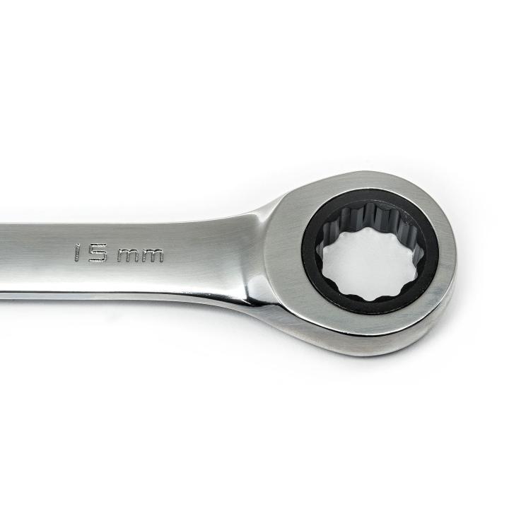 16 Piece 72 Tooth 12 Point Ratcheting Combination Metric Wrench Set Gearwrench