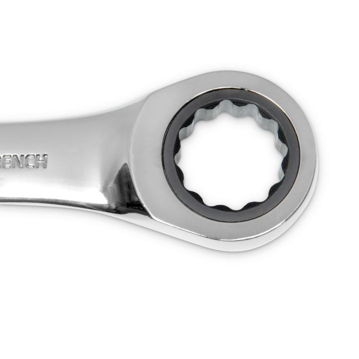 Image of 10 Pc. 72-Tooth 12 Point Metric Stubby Combination Ratcheting Wrench Set - GW