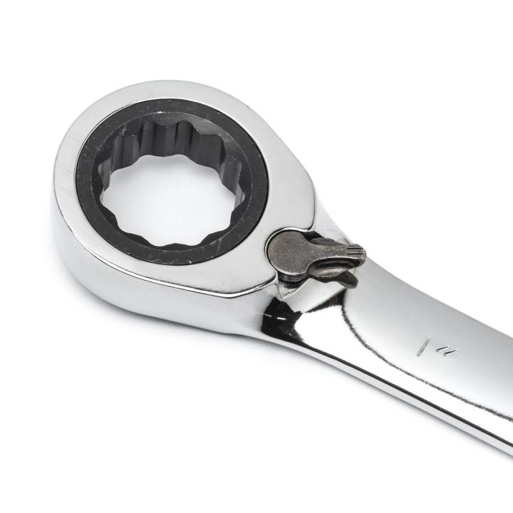 Image of 12 Pc. 72-Tooth 12 Point Metric Reversible Combination Ratcheting Wrench Set - GW