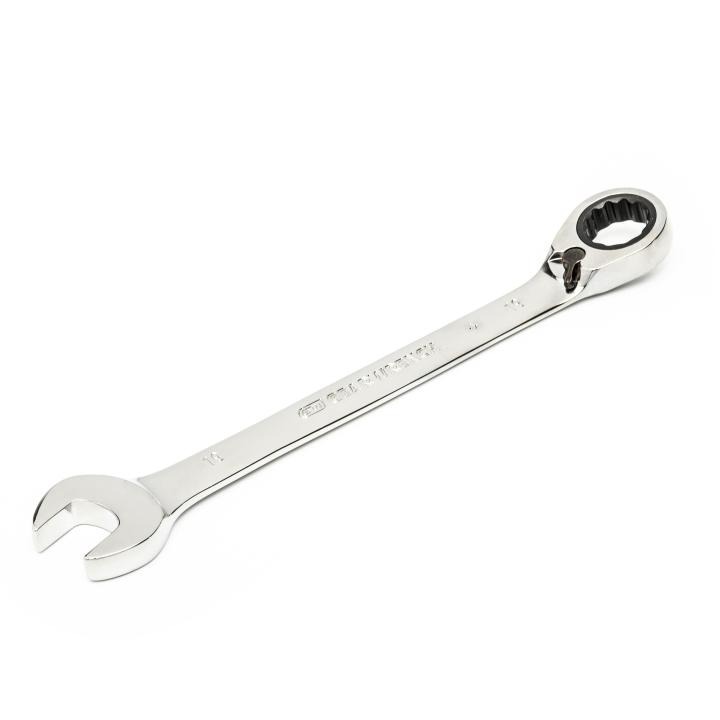 Image of 8 Pc. 72-Tooth 12 Point Metric Reversible Combination Ratcheting Wrench Set - GW