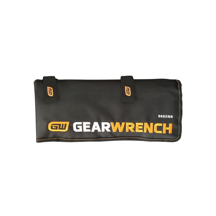 Image of 16 Pc. 12 Point Metric Reversible Ratcheting Combination Wrench Set Roll - GW