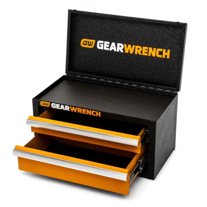 Image of the GWBXMINIS with it top lid and drawers open