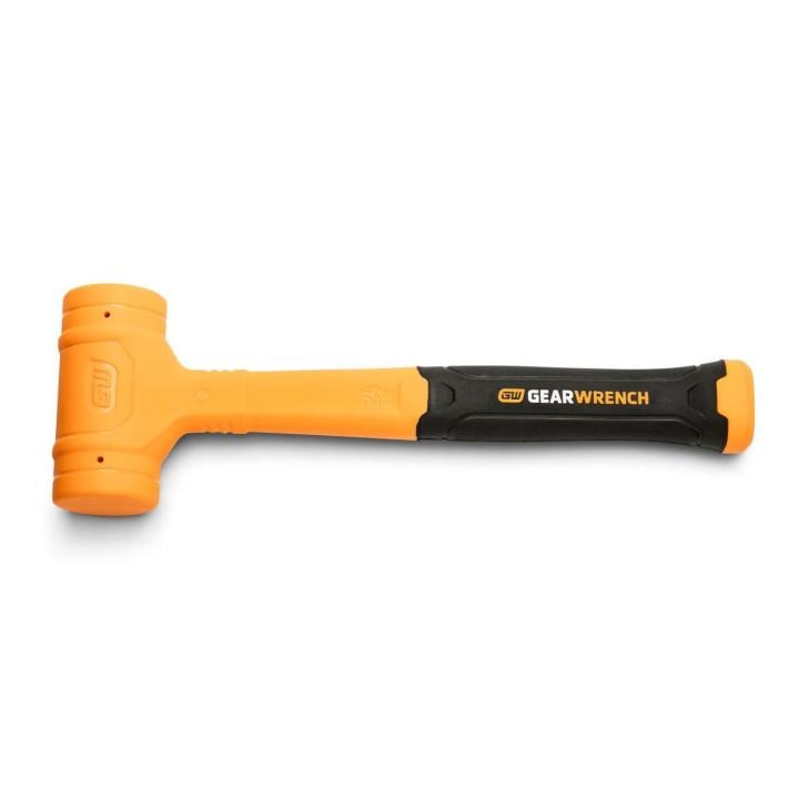 Image of the GEARWRENCH  24 oz. Dead Blow Hammer on a white background with the hammer head on the left and the handle on the right
