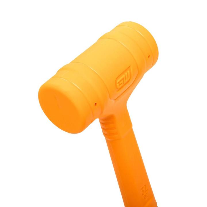 Image of the GEARWRENCH  32 oz. Dead Blow Hammer showing the molten colored hammer head up close