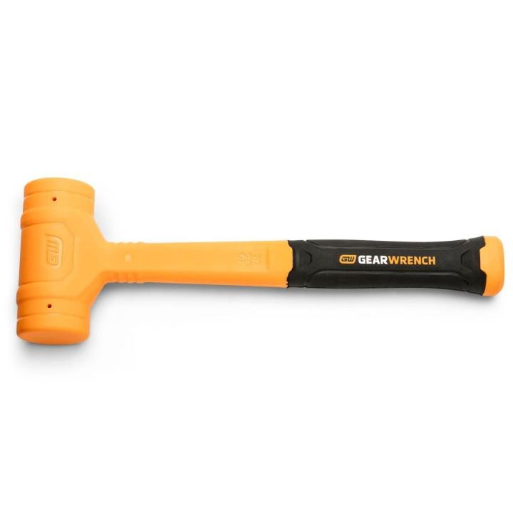 Image of the GEARWRENCH  32 oz. Dead Blow Hammer on a white background with the hammer head on the left and the handle on the right