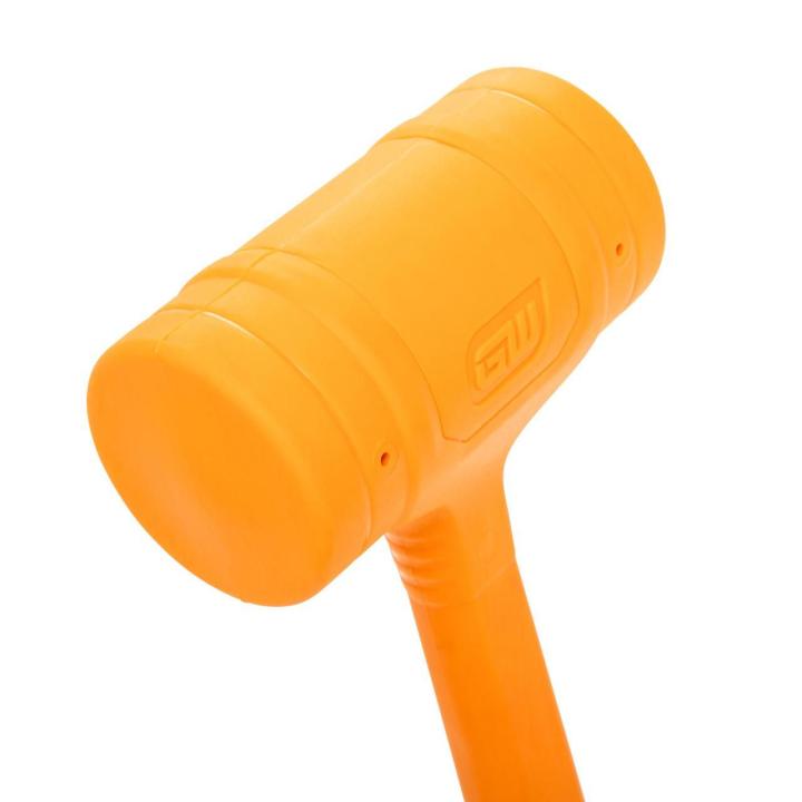 Image of the GEARWRENCH  56 oz. Dead Blow Hammer showing the molten colored hammer head up close
