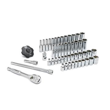 Image of 51 Pc. 1/4" Drive 6 Point 120XP™ Standard & Deep Metric/SAE Mechanics Tool Set - GearWrench