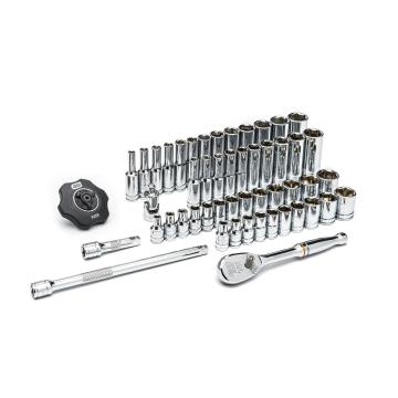 Image of 51 Pc. 1/4" Drive 6 Point SAE/Metric Standard and Deep Mechanics Tool Set - GearWrench