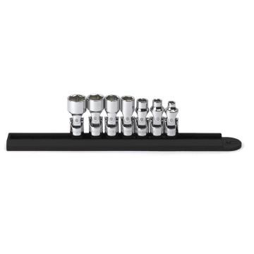 Image of 7 Pc. 1/4" Drive 6 Point SAE Flex Socket Set - GearWrench