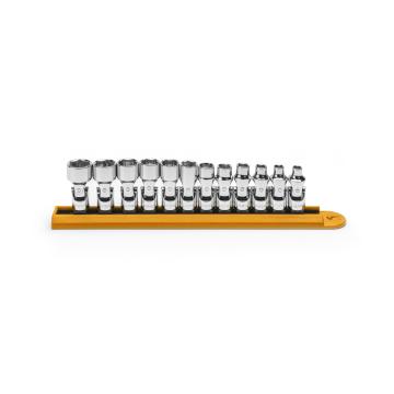 Image of 12 Pc. 1/4" Drive 6 Point Metric Flex Socket Set - GearWrench