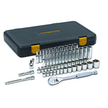 Image of 56 Pc. 3/8" Drive 6 Point 120XP™ Standard & Deep Metric/SAE Mechanics Tool Set - GearWrench
