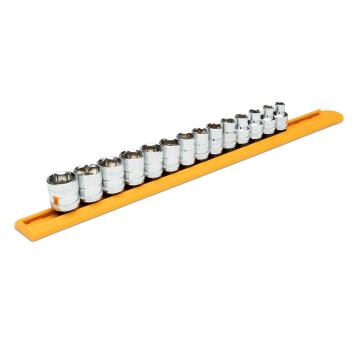Image of 14 Pc. 3/8" Drive 6 Point Metric Standard Length Socket Set - GW