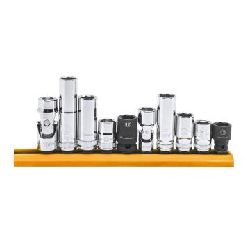 Image of 10 Pc. 1/4" and 3/8" Drive 6 Point 12MM Socket Set - GearWrench