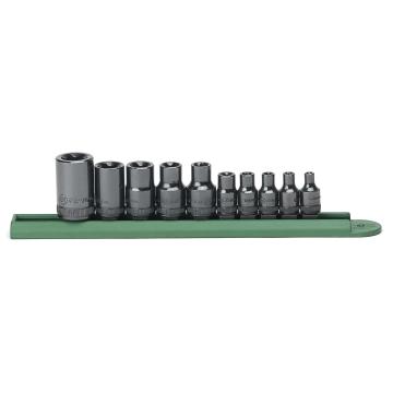 Image of 10 Pc. 1/4", 3/8", and 1/2" Drive External Torx® Socket Set - GearWrench
