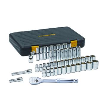 Image of 49 Pc. 1/2" Drive 6 Point 120XP™ Standard & Deep Metric/SAE Mechanics Tool Set - GearWrench