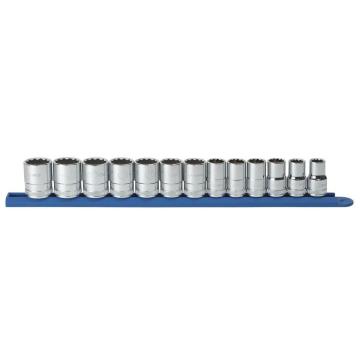 Image of 13 Pc. 1/2" Drive 12 Point Metric Socket Set - GearWrench
