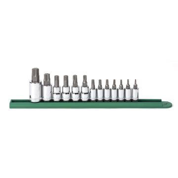 Image of 13 Pc. 1/4", 3/8", and 1/2" Drive Torx® Bit Socket Set - GearWrench