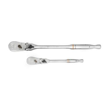 Image of 2 Pc. 1/4" and 3/8" Drive 90-Tooth Locking Flex Head Ratchet Set - GearWrench