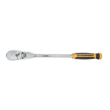 Image of 1/2" Drive 90-Tooth Dual Material Flex Head Teardrop Ratchet 432mm (17") - GearWrench