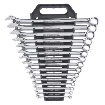 Image of 15 Pc. SAE Long Pattern Combination Non-Ratcheting Wrench Set - GearWrench