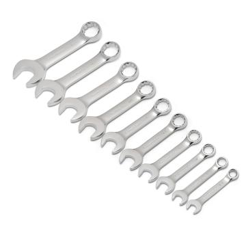 Image of 10 Pc. 12 Point SAE Stubby Length Combination Wrench Set - GW