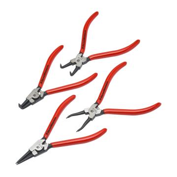 Image of 4 Pc. 178mm (7") Fixed Tip Internal & External Snap Ring Plier Set - GearWrench
