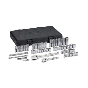 Image of 68 Pc. 1/4" & 3/8" Drive 6 and 12 Point Metric/SAE Mechanics Tool Set - GearWrench