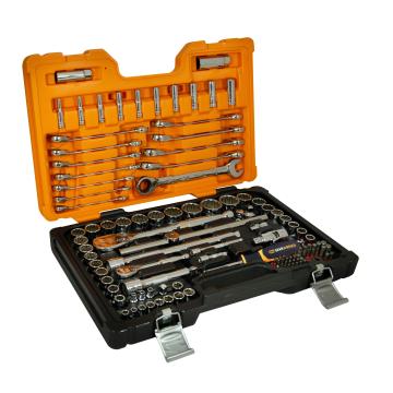 Image of 111Pc Metric & SAE Socket Set + Reversible Metric Ratcheting Wrench Set - GearWrench