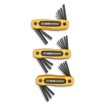 Image of 25-Key SAE/Metric/Torx® Key Fold-Up Set - GW