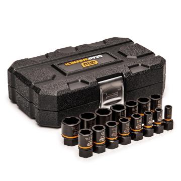 Image of 15 Pc. 1/4" & 3/8" Bolt Biter™ Extraction Socket Set - GW
