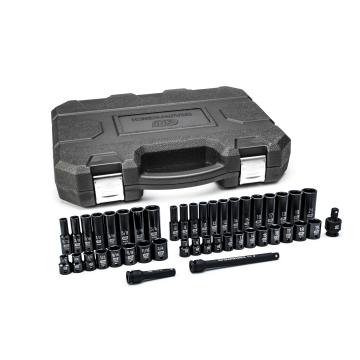 Image of 44 Pc. 3/8" Drive 6 Point Standard & Deep Impact Metric & SAE Socket Set - GearWrench