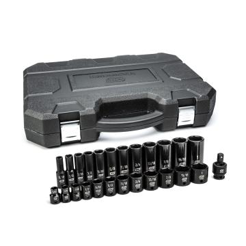 Image of 25 Pc. 3/8" Drive 6 Point SAE Std./Deep Impact Socket Set - GearWrench