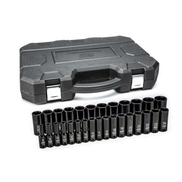 Image of 29 Pc. 1/2" Drive 6 Point Metric Deep Impact Socket Set - GearWrench