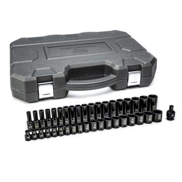 Image of 39 Pc. 1/2" Drive 6 Point MET Std./Deep Impact Socket Set - GearWrench