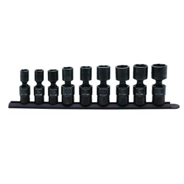 Image of 9 Pc. 1/2" Drive 6 Point SAE X-Core™ Universal Impact Socket Set - GearWrench