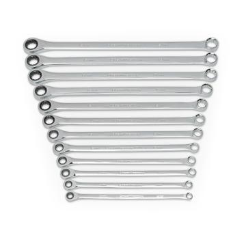 Image of 12 Pc. 72-Tooth 12 Point Metric XL GearBox™ Double Box Ratcheting Wrench Set - GW