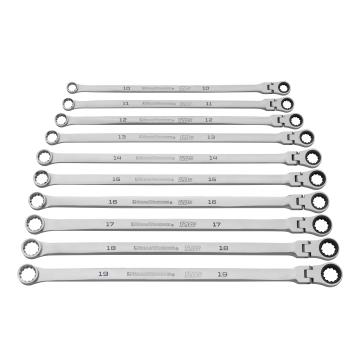 Image of 10 Pc. 120XP™ Universal Spline Metric XL Flex GearBox Ratcheting Wrench Set - GearWrench