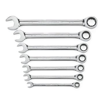 Image of 7 Pc. 12 Point SAE Combination Ratcheting Wrench Set  - GearWrench