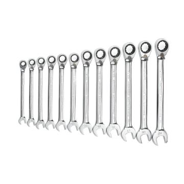 Image of 12 Pc. 12 Point Metric Reversible Combination Ratcheting Wrench Set  - GearWrench