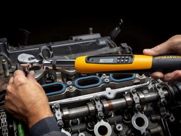 Image of 72-Tooth Electronic Flex Head Torque Wrenches with Angle - GW